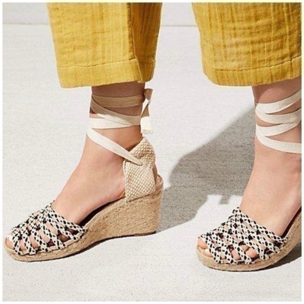 FREE PEOPLE AMALFI COAST WEDGE SANDAL sz 39
